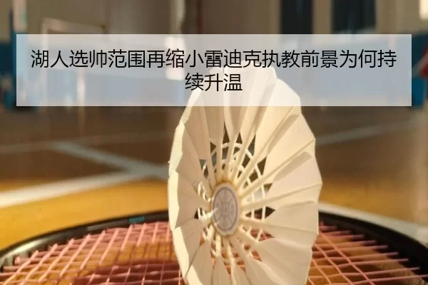 湖人选帅范围再缩小雷迪克执教前景为何持续升温